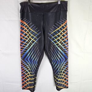 Evolution and Creation Active Cropped Leggings Womens L Yoga Gorpcore Athleisure